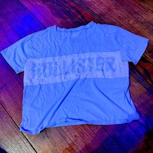 Hollister cropped shirt